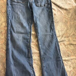American Eagle Outfitters Women's Blue Flare Jeans